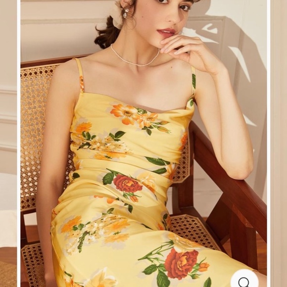 SIMPLE RETRO ELENA CHIFFON DRESS - Picture 4 of 5